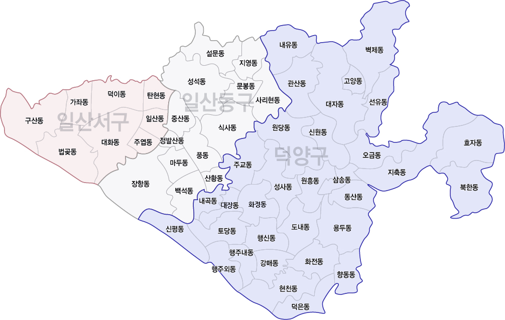 고양시 지도