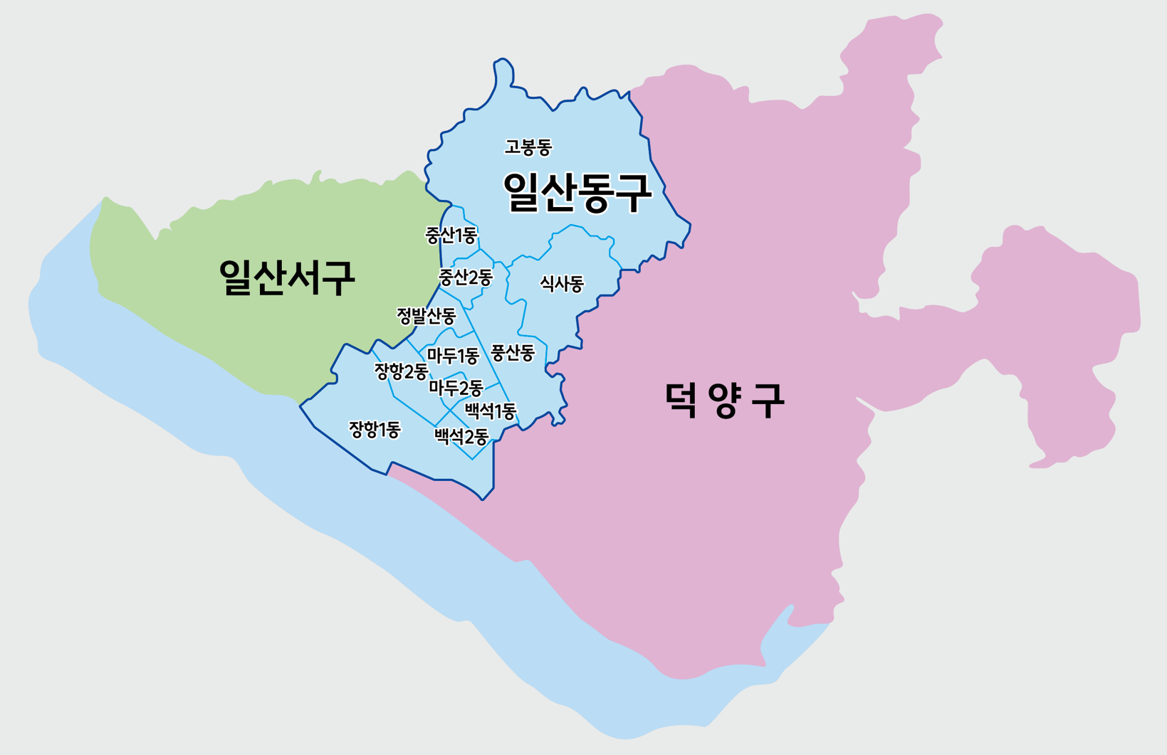 일산동구 관내도