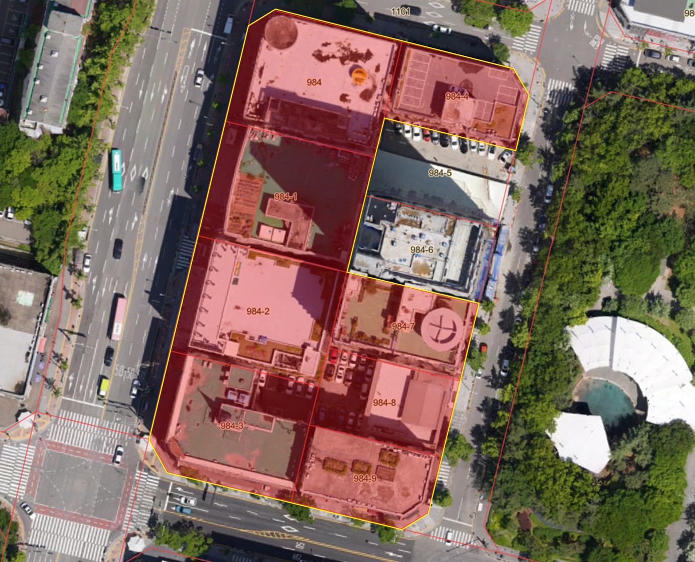 화정별빛마을 골목형상점가 구역도