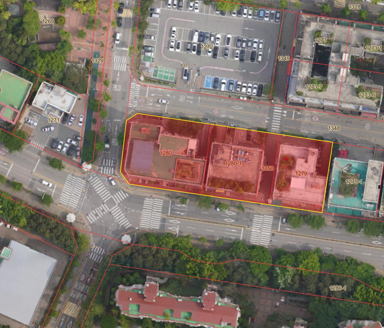 풍동온누리 골목형상점가 구역도