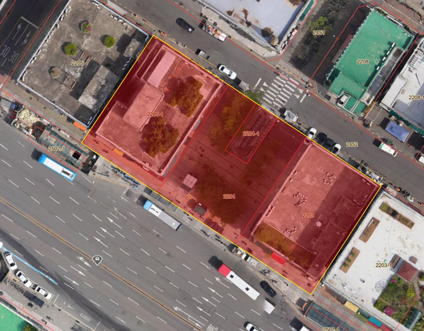 대화역5번출구 골목형상점가 구역도
