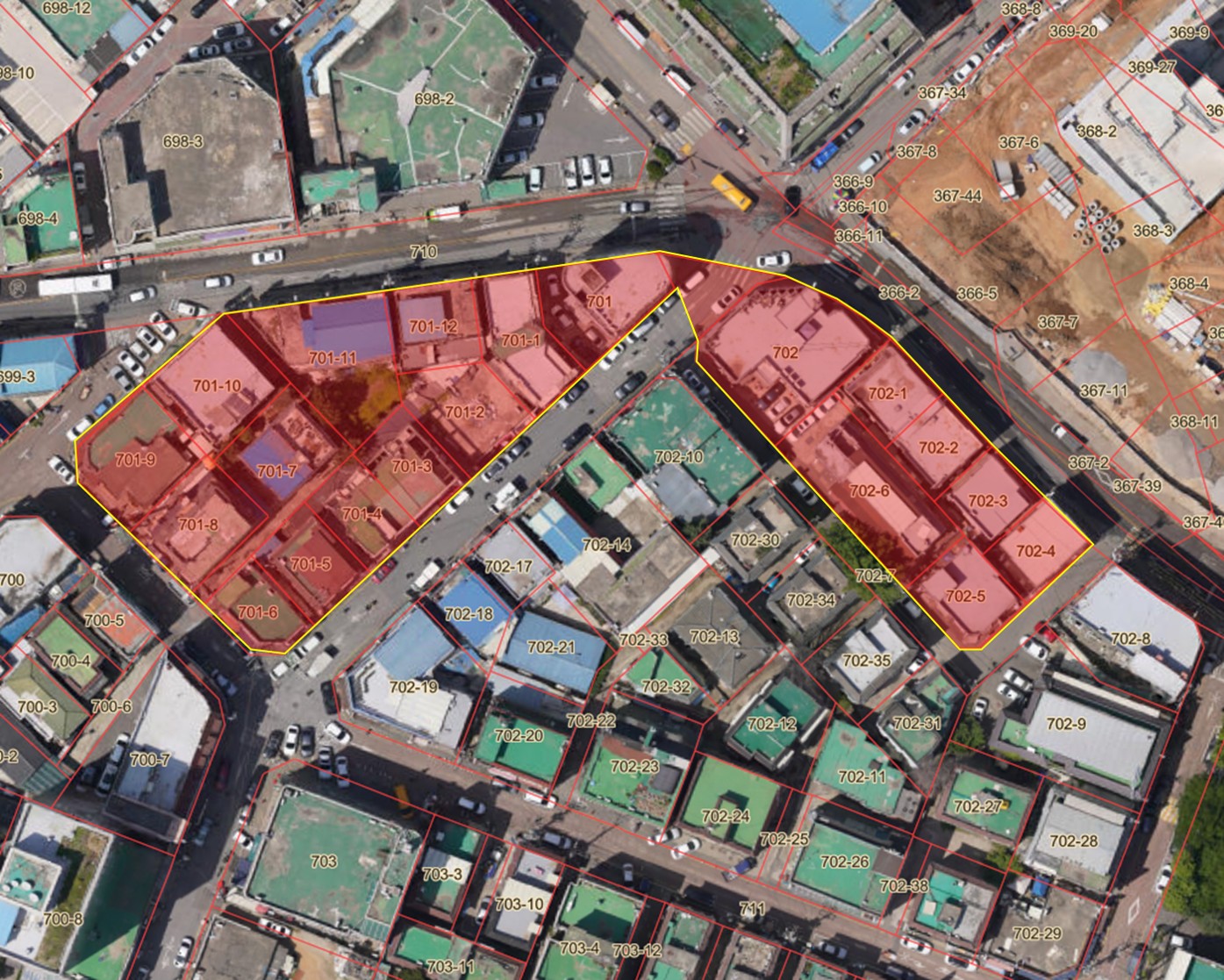 성사동별모래 골목형상점가 구역도