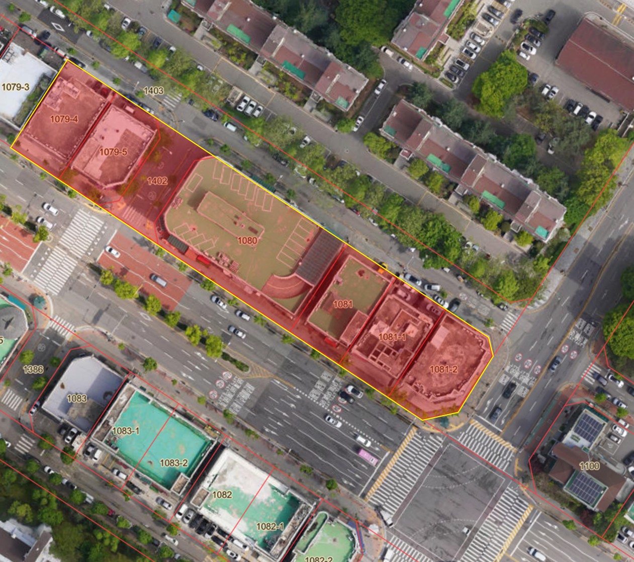 후곡마을 골목형상점가 구역도