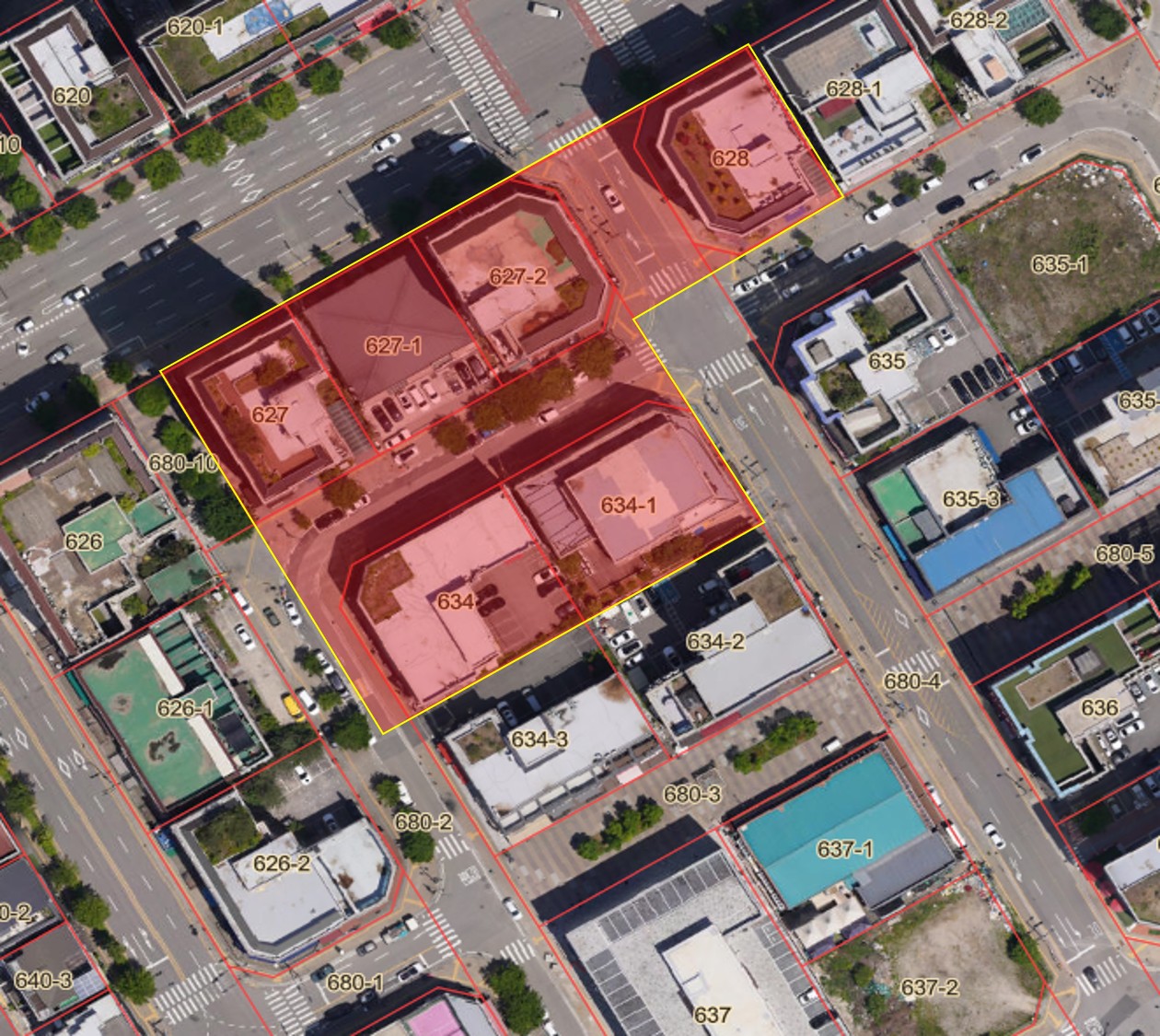 권율 골목형상점가 구역도