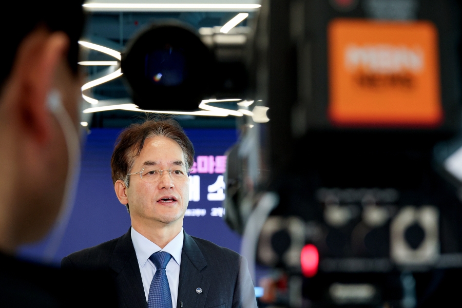 고양스마트시티센터 개소식 언론사 인터뷰