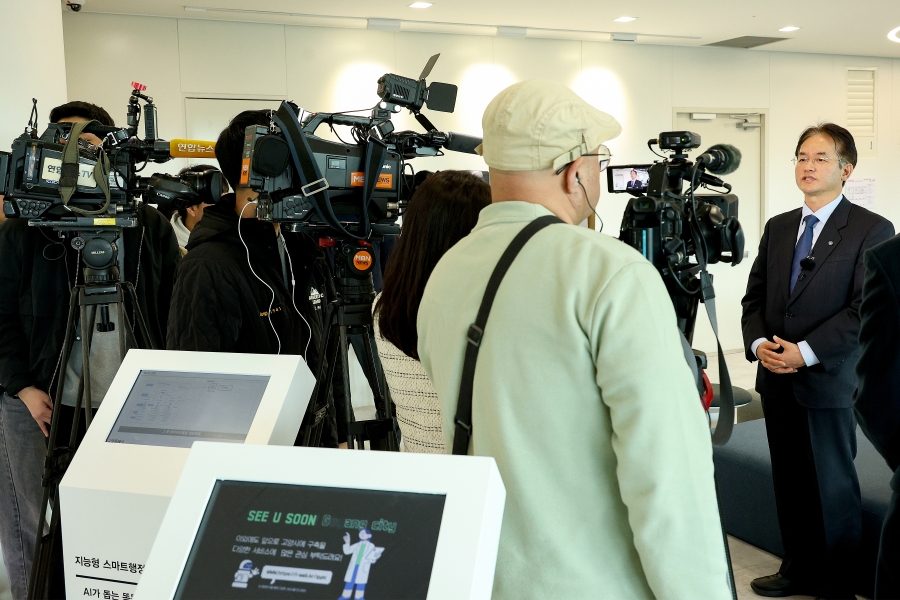 고양스마트시티센터 개소식 언론사 인터뷰